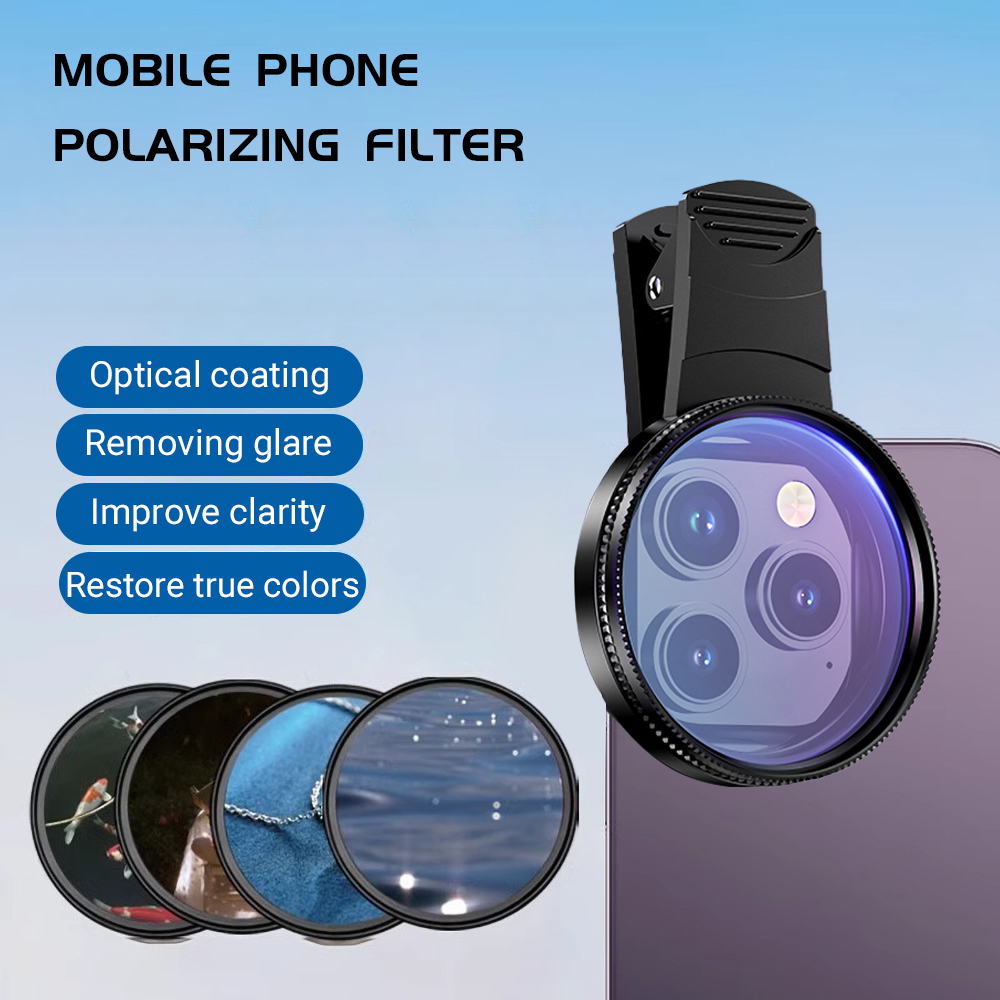 Photography Zooming - عدسة هاتف محمول 52 ملم، مستقطبة