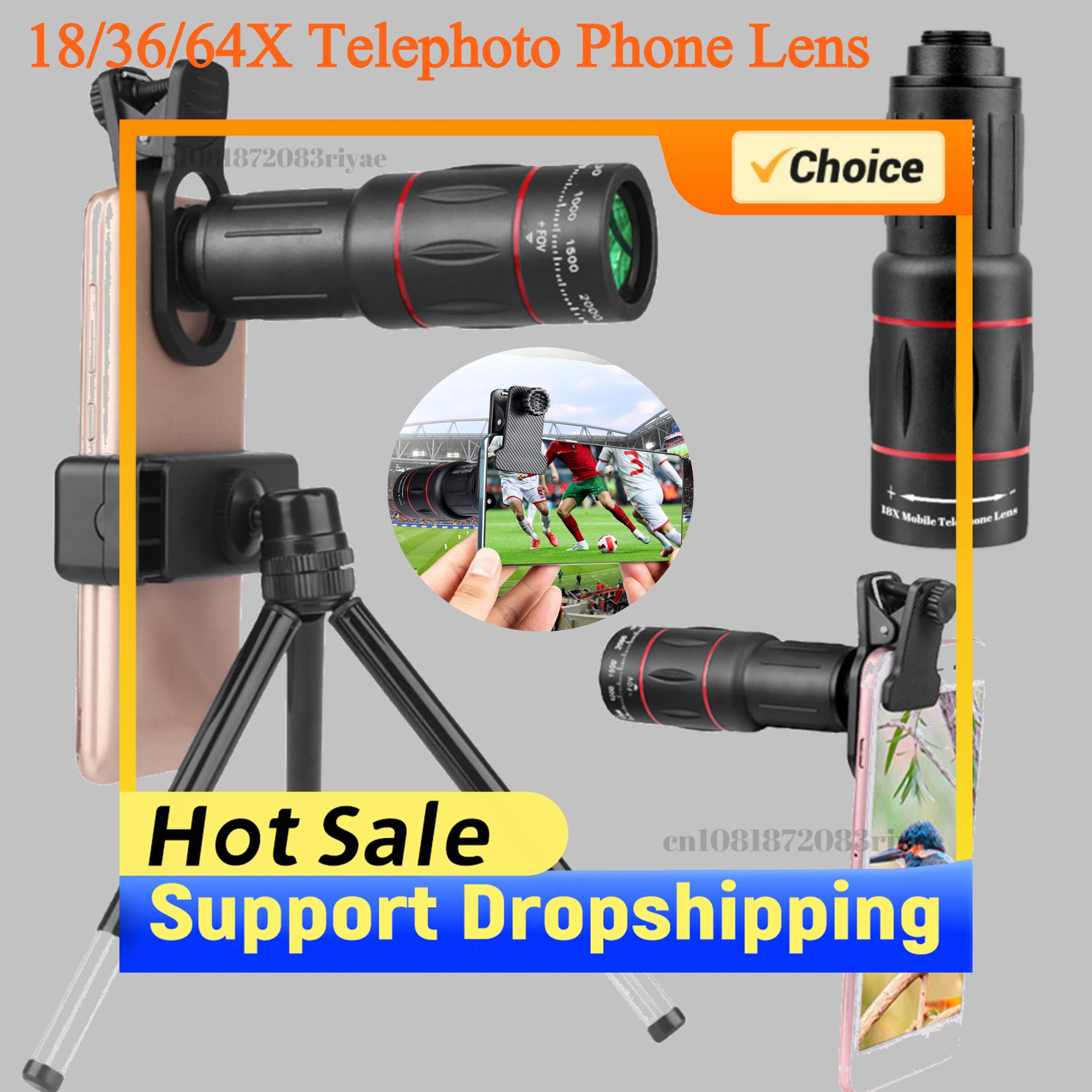 Photography Zooming - عدسة كاميرا الهاتف المحمول 18/36/64X قابلة