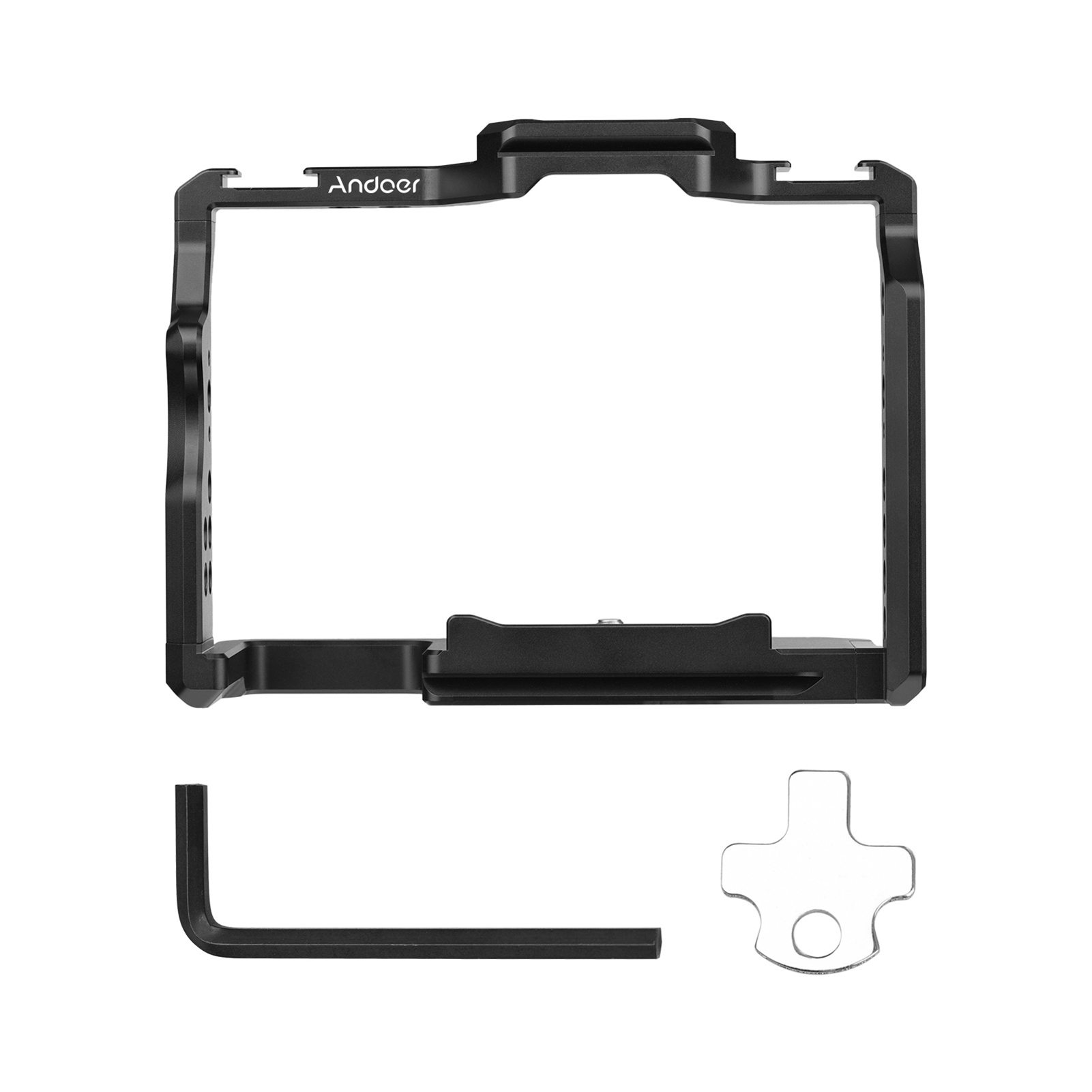 Camera Cage Baseplate - Andoer هيكل قفصي الشكل للكاميرا سبائك