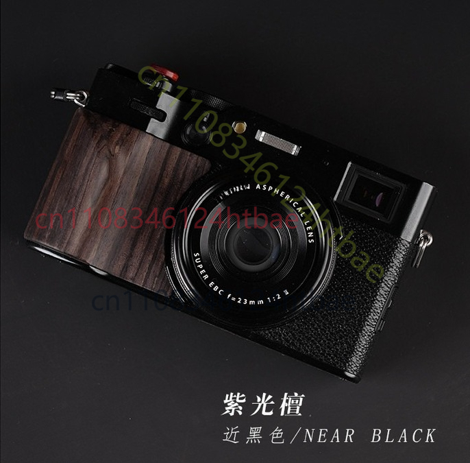 Fujifilm Camera X100Vi - مقبض يدوي خشبي خفيف الوزن للغاية