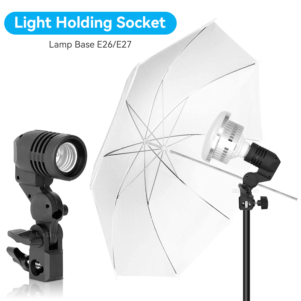 حامل لمبة برأس واحد لإضاءة الص - مراجعة Photography Umbrella Lights وسعره