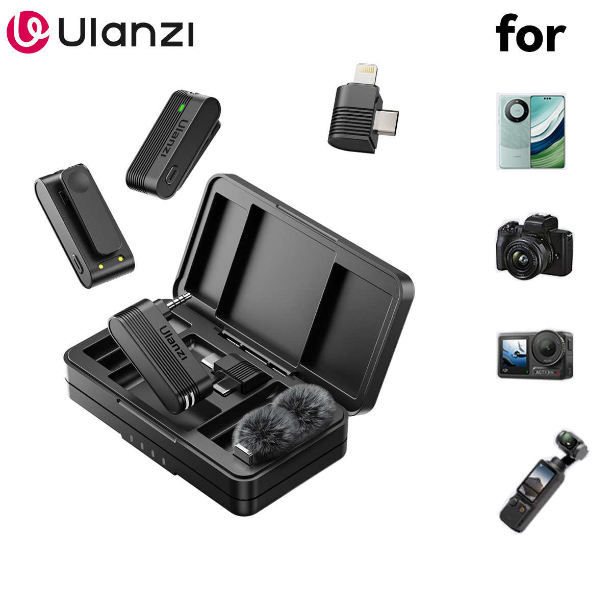 Ulanzi A100 ميكروفون الهاتف ال - مراجعة Xiaomi Photography Kit وسعره