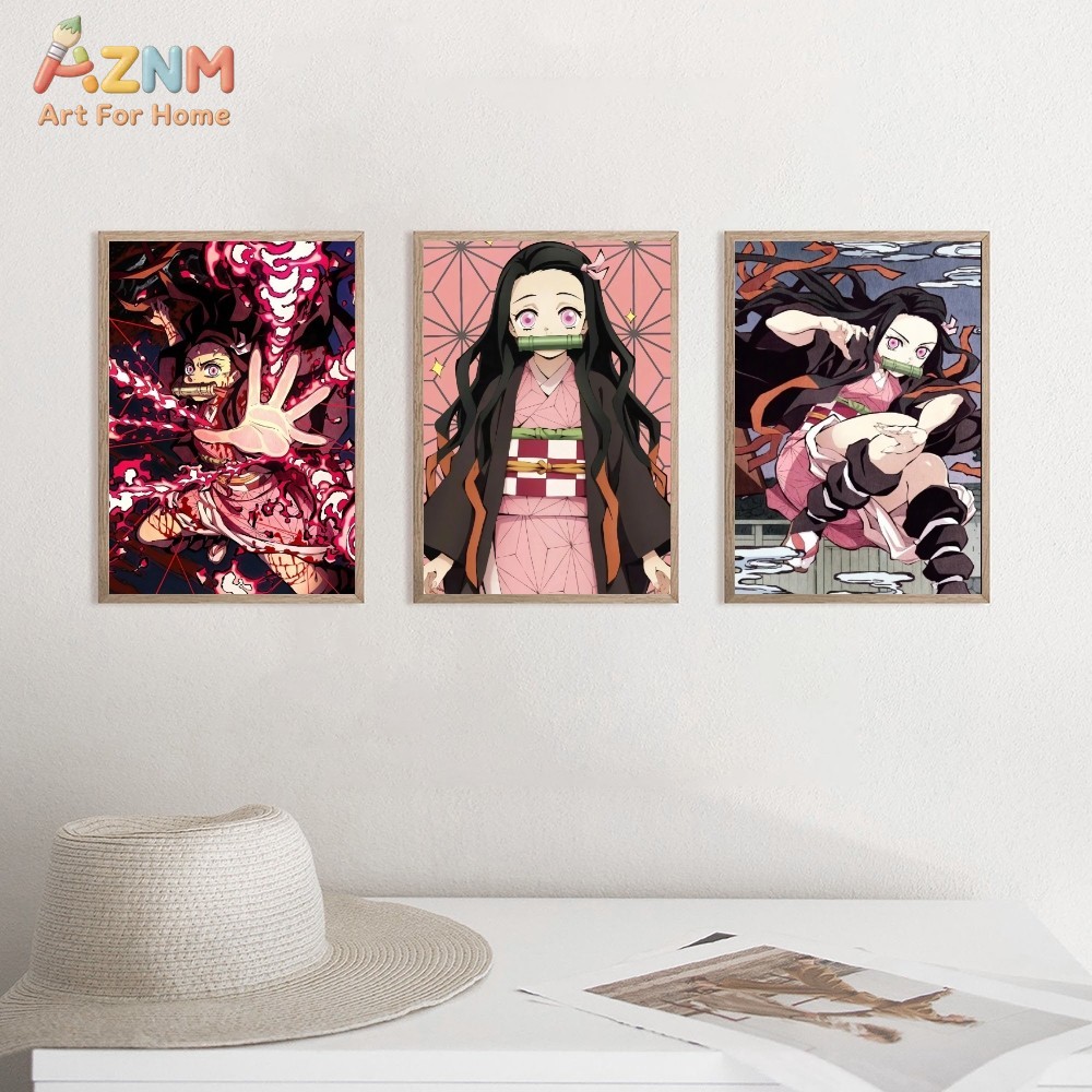 لوحة قماشية أنيمي AZNM Demon S - مراجعة Photography Pose وسعره