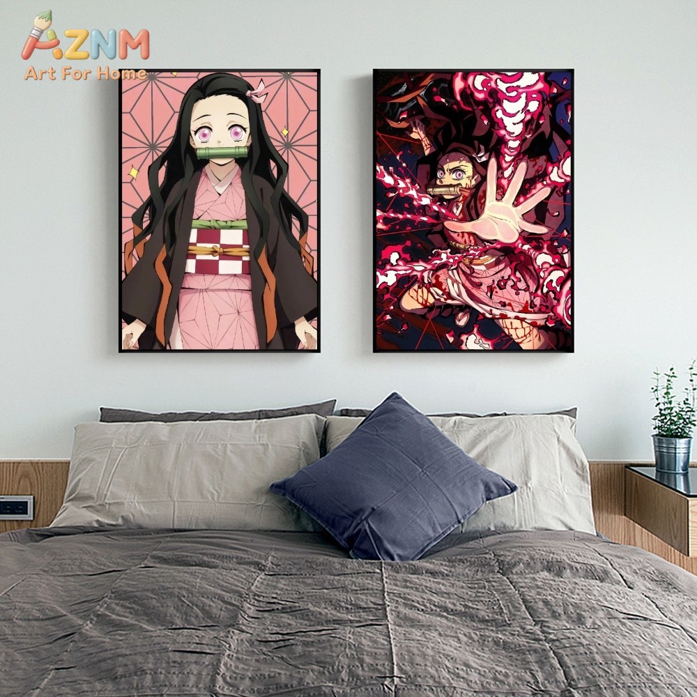 لوحة قماشية أنيمي AZNM Demon S - مراجعة Photography Pose وسعره