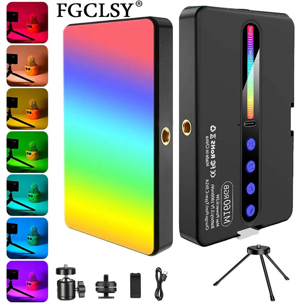 LED RGB ضوء الكاميرا كامل اللو - مراجعة Photography Umbrella Lights وسعره