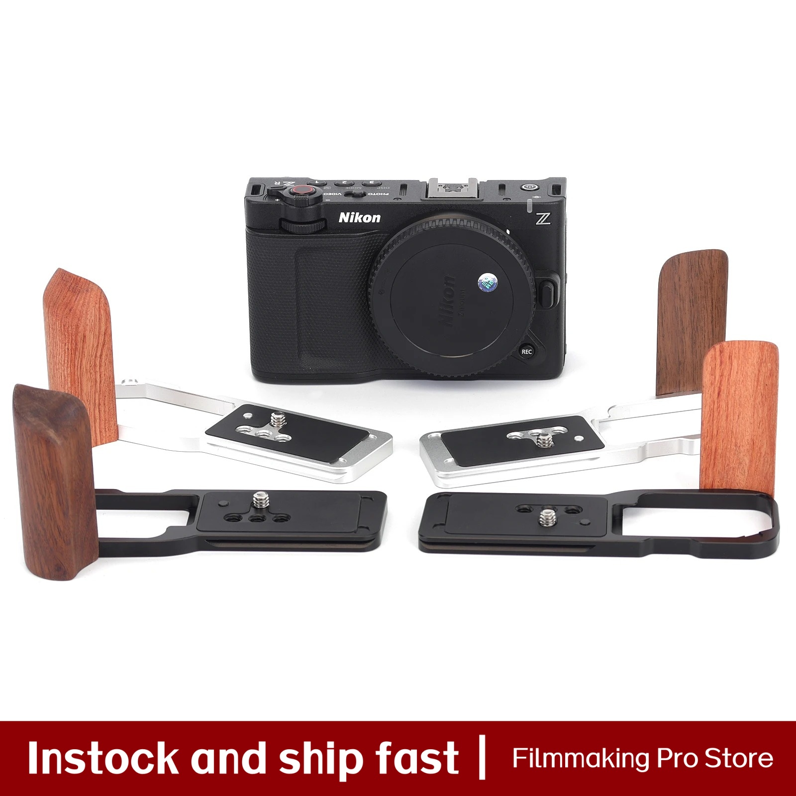 مقبض خشبي فاخر لكاميرا نيكون Z - مراجعة Camera Cage Baseplate وسعره